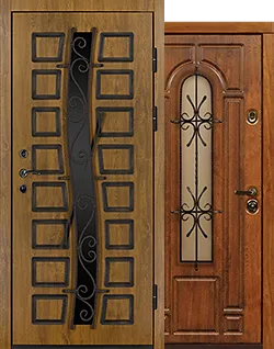 Каталог металлических дверей Со стеклом